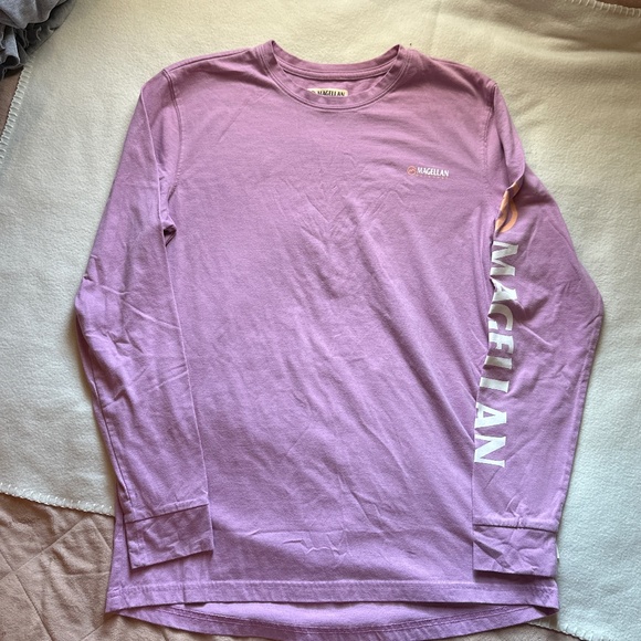Magellan Fish Gear Women's Size S Boyfriend Fit Teal Moisture Wicking Logo Shirt - Picture 1 of 4